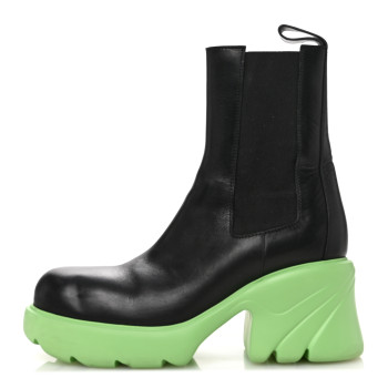 BOTTEGA VENETA Calfskin The Flash Chelsea Boots 39 Pistachio