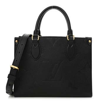 LOUIS VUITTON Empreinte Monogram Giant Onthego PM Black
