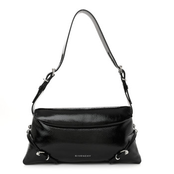 GIVENCHY Patent Calfskin Small P'tit Voyou Bag Black