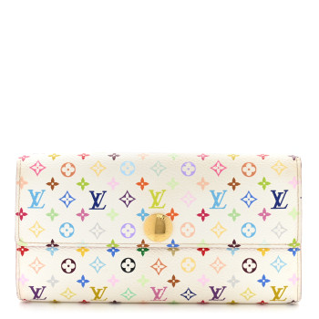 LOUIS VUITTON Monogram Multicolor Sarah Wallet White Grenade