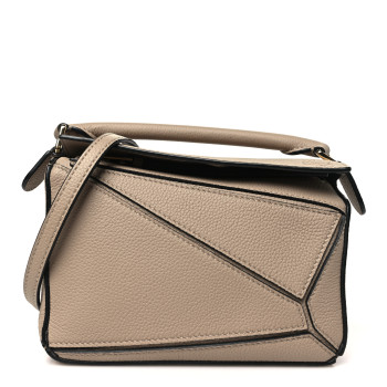 LOEWE Calfskin Mini Puzzle Bag Sand