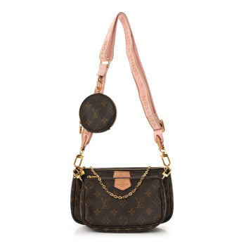 LOUIS VUITTON Monogram Multi Pochette Accessories Rose Clair