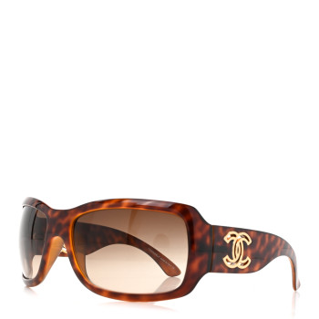 CHANEL Acetate CC Sunglasses 6018 Tortoise