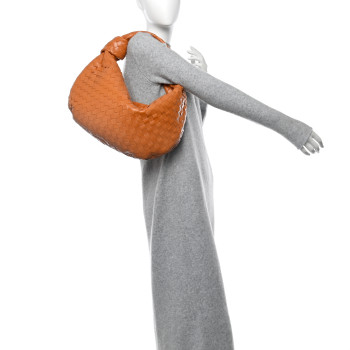 BOTTEGA VENETA Nappa Intrecciato Small Jodie Hobo Clay
