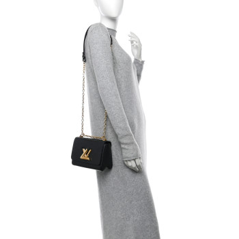 LOUIS VUITTON Epi Twist Shoulder Bag PM Black