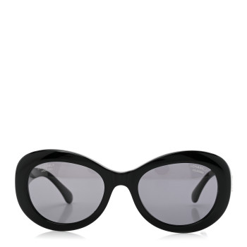 CHANEL Acetate Polarized Oval CC Sunglasses 5469-B-A