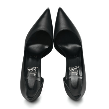CHRISTIAN LOUBOUTIN Shiny Nappa Iriza 85 Pumps 41 Black