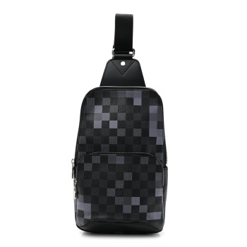 LOUIS VUITTON Damier Graphite Pixel Avenue Sling Backpack Gris