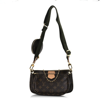 LOUIS VUITTON Monogram Multi Pochette Accessories Kaki