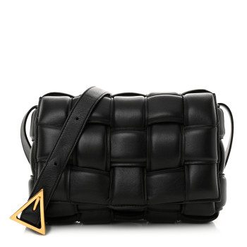 BOTTEGA VENETA Nappa Maxi Intreccio Padded Cassette Crossbody Bag Black BOTTEGA VENETA Nappa Maxi Intreccio Padded Cassette Crossbody Bag Black