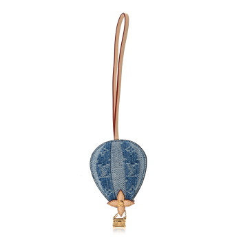 LOUIS VUITTON Monogram Denim LV Sky Bag Jewel Blue