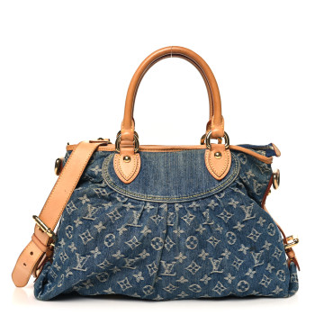 LOUIS VUITTON Denim Neo Cabby MM Blue