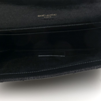 SAINT LAURENT Grain De Poudre Matelasse Chevron Monogram
