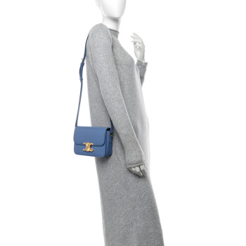 CELINE Shiny Calfskin Teen Triomphe Azure