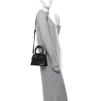 JACQUEMUS Smooth Calfskin Le Chiquito Noeud Black