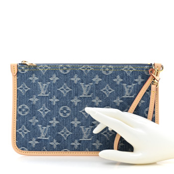 LOUIS VUITTON Denim Monogram Jacquard Neverfull MM GM Blue