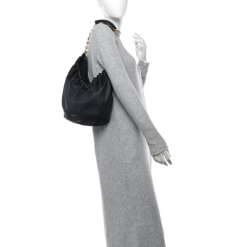 LOEWE Buttery Nappa Lambskin Small Squeeze Bag Black LOEWE Buttery Nappa Lambskin Small Squeeze Bag Black