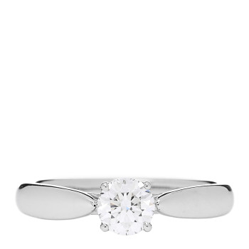 TIFFANY Platinum Diamond .35ct Harmony Solitaire Engagement Ring 47 4