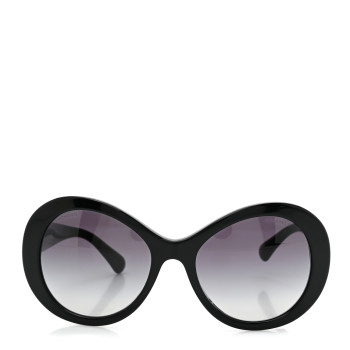 CHANEL Oval CC Sunglasses 5372-A Black