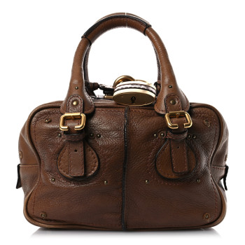 CHLOE Calfskin Mini Paddington Satchel Chestnut