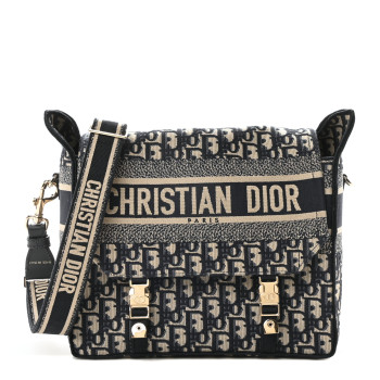 CHRISTIAN DIOR Oblique Medium Diorcamp Messenger Blue