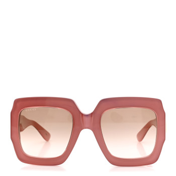 GUCCI Square Frame GG0178S Sunglasses Rose Brown