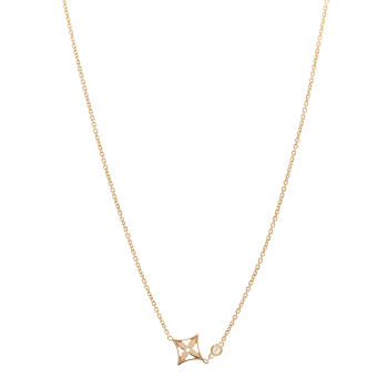 LOUIS VUITTON 18K Yellow Gold Diamond Idylle Blossom Pendant Necklace LOUIS VUITTON 18K Yellow Gold Diamond Idylle Blossom Pendant Necklace