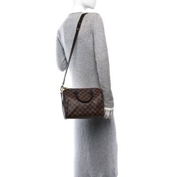 LOUIS VUITTON Damier Ebene Speedy Bandouliere 25