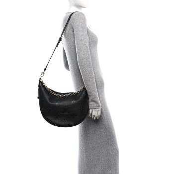 LOUIS VUITTON Empreinte Monogram Giant Loop Hobo Black