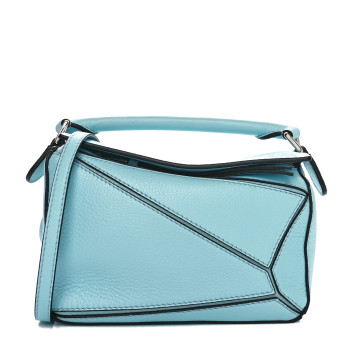 LOEWE Calfskin Mini Puzzle Bag Light Blue
