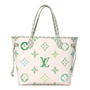 LOUIS VUITTON Monogram Giant By The Pool 2.0 Neverfull MM Jade