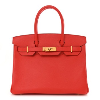 HERMES Epsom Birkin 30 Rouge Tomate