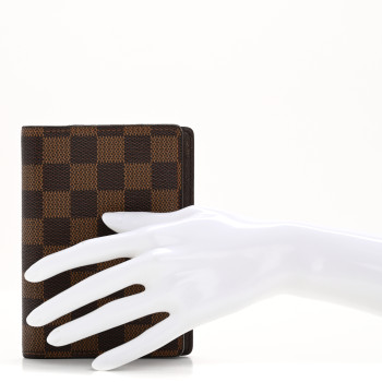 LOUIS VUITTON Damier Ebene Small Ring Agenda Cover