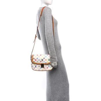 LOUIS VUITTON Monogram Multicolor Sologne White