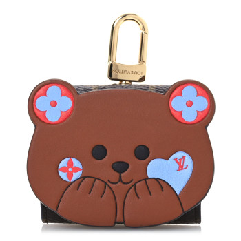 LOUIS VUITTON Monogram Teddy Bear Earphone Case LOUIS VUITTON Monogram Teddy Bear Earphone Case