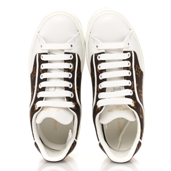 LOUIS VUITTON Monogram Nylon Time Out Sneakers 35