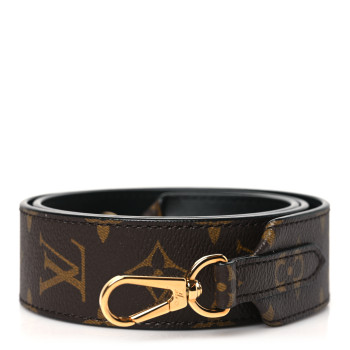LOUIS VUITTON Monogram Bandouliere Shoulder Strap Black