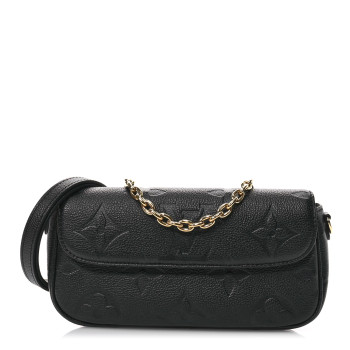 LOUIS VUITTON Empreinte Monogram Giant Ivy Wallet On Chain Black
