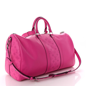 LOUIS VUITTON Taigarama Keepall Bandouliere 50 Fuchsia LOUIS VUITTON Taigarama Keepall Bandouliere 50 Fuchsia