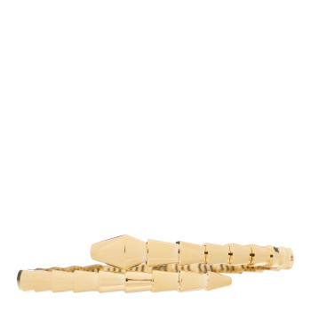 BULGARI 18K Yellow Gold Serpenti Viper Bracelet 15