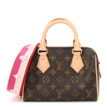 LOUIS VUITTON Monogram Speedy Bandouliere 20 Fuchsia
