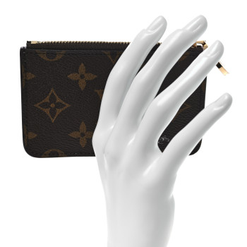 LOUIS VUITTON Monogram Zipped Romy Card Holder Bubble Tea