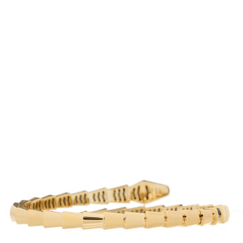 BULGARI 18K Yellow Gold Serpenti Viper Bracelet 15