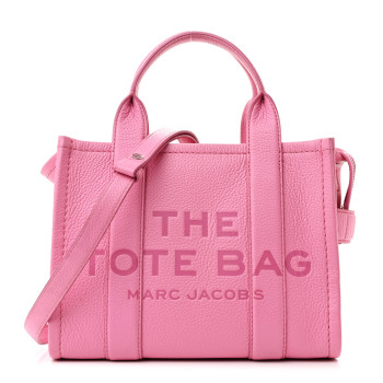 MARC JACOBS Grained Calfskin Small The Tote Bag Candy Pink