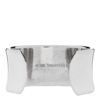 TIFFANY Sterling Silver Wide 1837 Cuff Bracelet