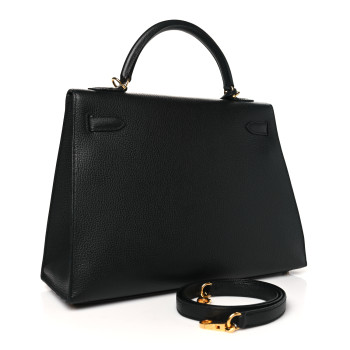 HERMES Ardennes Kelly Sellier 32 Black HERMES Ardennes Kelly Sellier 32 Black