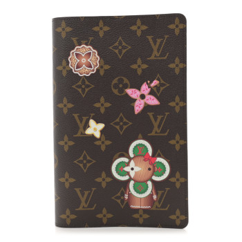 LOUIS VUITTON Monogram Emily Notebook Cover MM Coquelicot