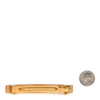 CHANEL Coco Hair Clip Barrette Gold