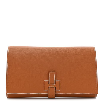 HERMES Epsom New H Passant Toutenmain Wallet Gold