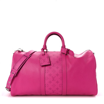 LOUIS VUITTON Taigarama Keepall Bandouliere 50 Fuchsia LOUIS VUITTON Taigarama Keepall Bandouliere 50 Fuchsia